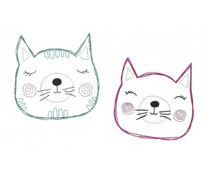 Stickserie - Kitty Doodle inkl. ITH Anhänger